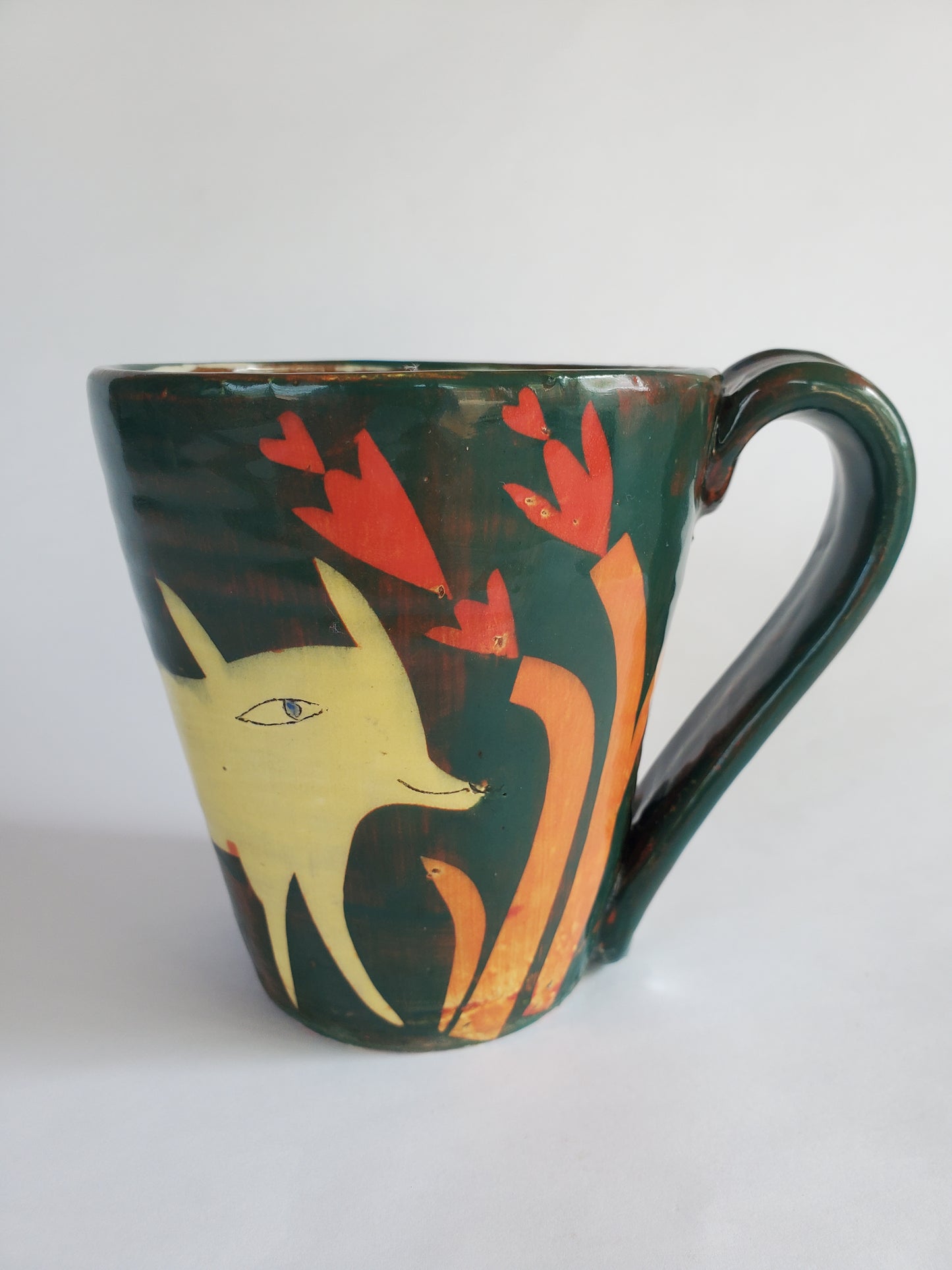 Right-hand Mug with Yellow Fox